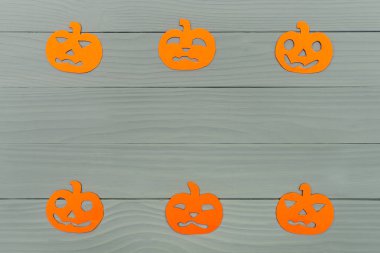 Altı farklı kabak kağıt silüeti