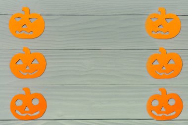 Altı farklı kabak kağıt silüeti