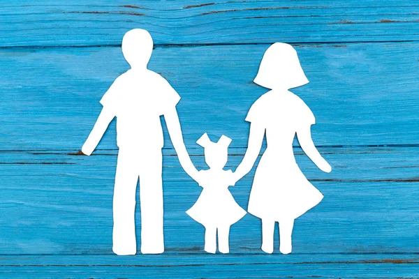 Paper silhouette of family — Stock Photo, Image