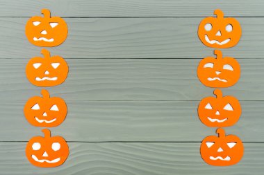 Çerçeve farklı kabak kağıt siluetleri ile