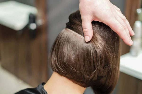 Professionelle Friseurin Beginnt Friseur Für Mädchen Schönheitssalon Konzept Friseursalon Weibliche — Stockfoto