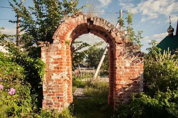 Une Vieille Porte Cimetière — Photo