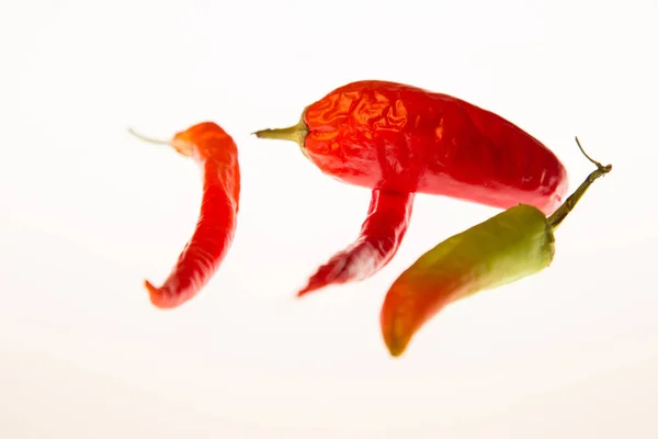 Pimienta Roja Sobre Fondo Blanco Aislado — Foto de Stock