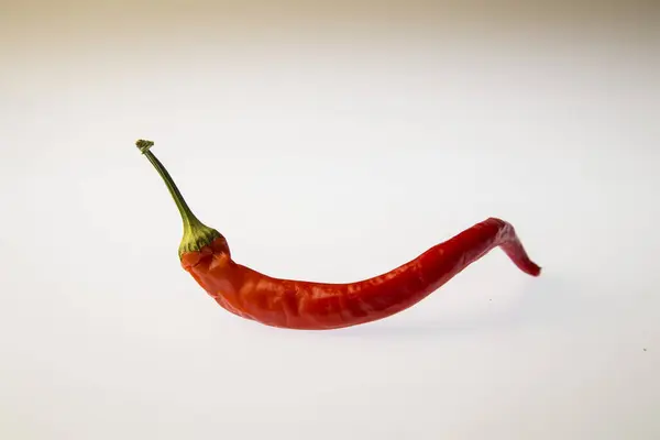 Pimienta Roja Sobre Fondo Blanco Aislado — Foto de Stock