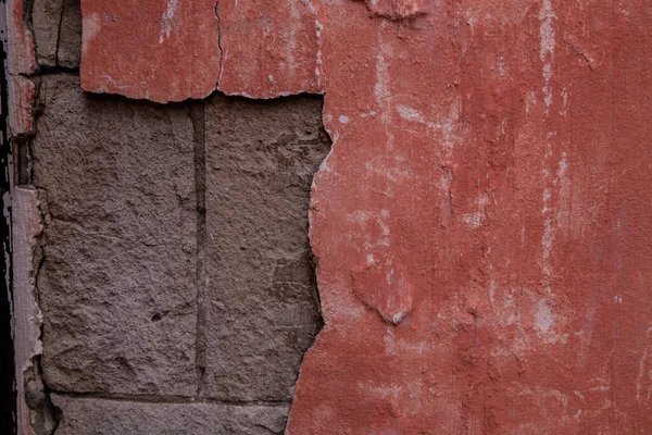 Textura Estuco Pintado Rosa Envejecido —  Fotos de Stock