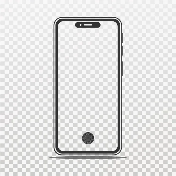 Okostelefon Ikon Egy Modern Mobiltelefon Alakja Lapos Vektor Illusztráció Fehér — Stock Vector