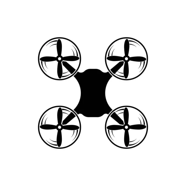 Helikopter simgesi. Vektör illüstrasyon kuadkopteri