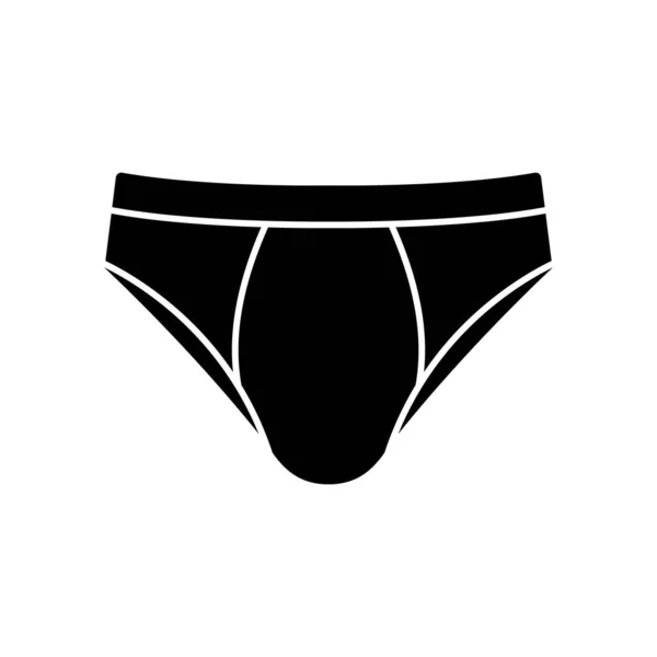 Underwear Icon Men Clothing Short Underpants Vector Illustration White Background — Stock Vector