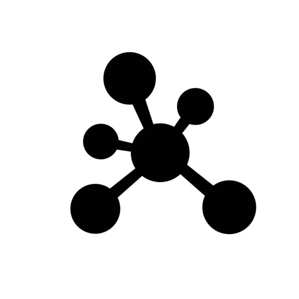Icône Molécule Structure Des Molécules Chimie — Image vectorielle