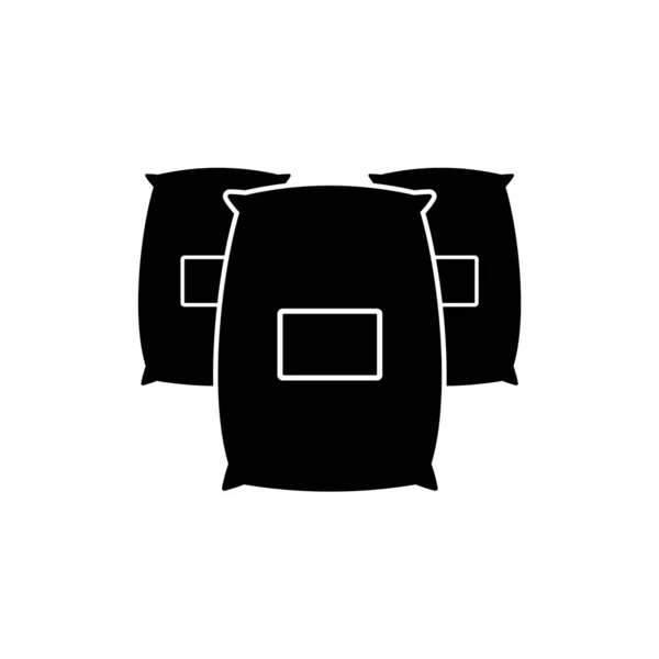 Sacs Icône Grain Illustration Vectorielle Sac Céréalier Symbole — Image vectorielle