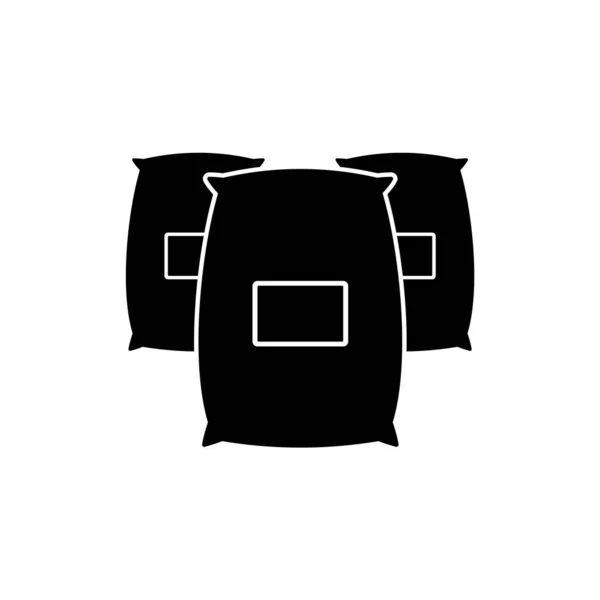 Мешки Иконой Символ Векторной Иллюстрации Хлопьев Стоковая Иллюстрация