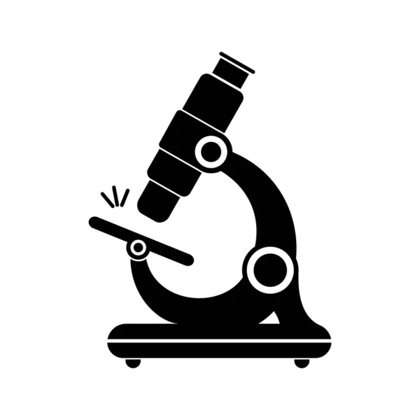 Значок Микроскопа Векторная Иллюстрация Высоким Увеличением — стоковый вектор