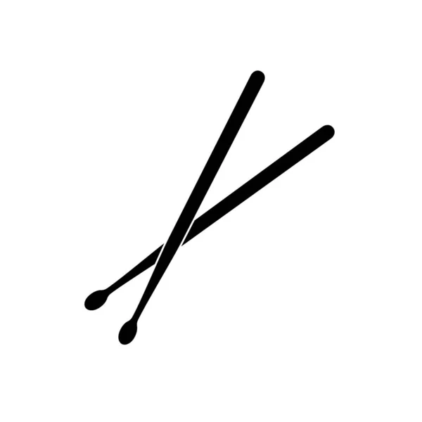 Drumsticks Oder Drum Sticks Flaches Vektorsymbol Für Musik Apps Und — Stockvektor