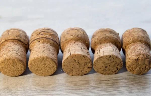 lot of champagne corks as the background or substrate, for wine