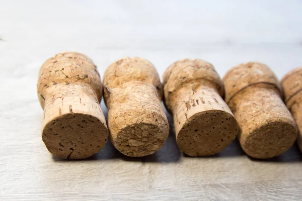 lot of champagne corks as the background or substrate, for wine