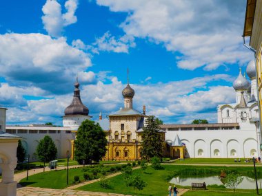 Rostov, Rusya - Haziran, 2017: Rostov Kremlin. Rostov altın yüzük Rusya ve Turizm merkezinin en eski şehirde biridir