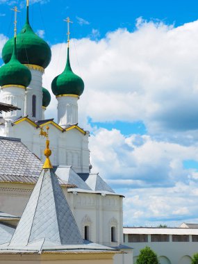 Rostov, Rusya - Haziran, 2017: Rostov Kremlin. Rostov altın yüzük Rusya ve Turizm merkezinin en eski şehirde biridir