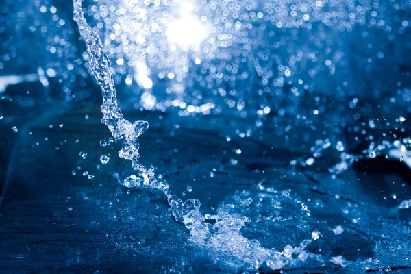 Water Splash Abstract Reflection Blurry Background Substrate — Stock Photo, Image