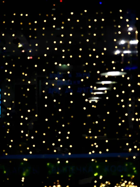 Ljus oskärpa bakgrunden med bokeh, abstrakt cirkulär bokeh bakgrund av jul — Stockfoto