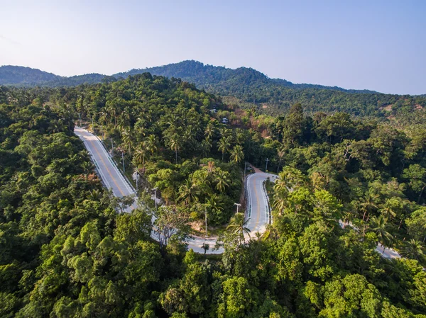 Aerial view of the road — Stock Photo, Image