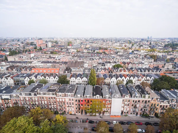 Amsterdam şehir çatı Sarphati park yanında havadan görünümü — Stok fotoğraf
