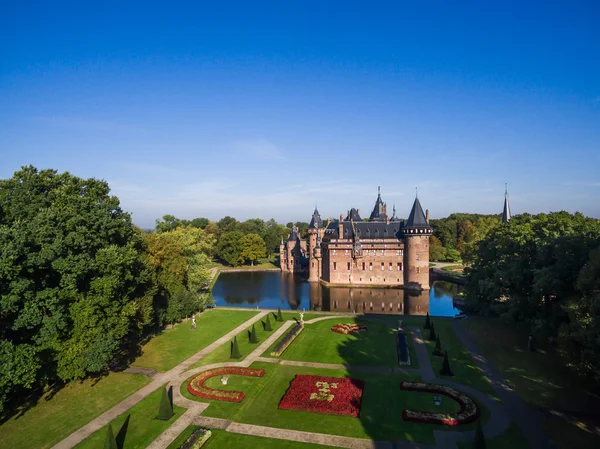 Vista aérea del castillo De Haar, Países Bajos — Foto de Stock