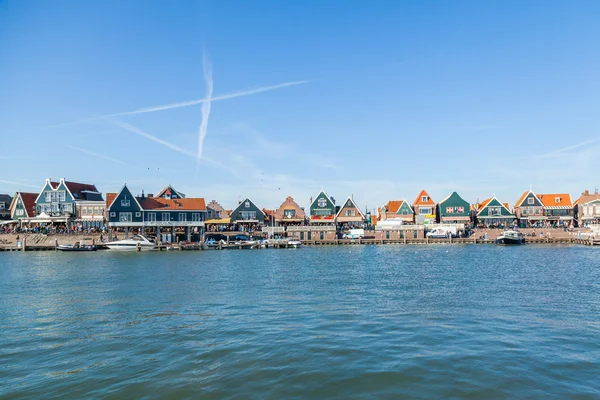 Amsterdam vista de la ciudad con canales en Holanda — Foto de Stock