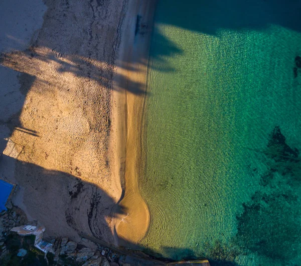 Středozemní moře s letecký pohled na krajinu — Stock fotografie