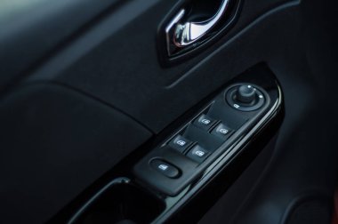 Rusya, Moskova - 25 Temmuz 2016. Renault Kaptur / Captur crossover Araba, iç görünüm