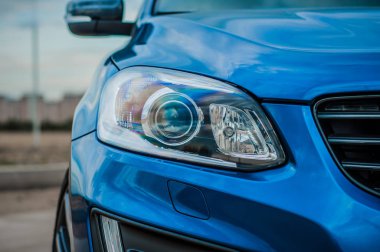 Moskova, Rusya - 20 Mayıs 2017 Volvo Xc60 Polestar, ön görünümü. Yeni Volvo Xc60 Polestar testi. Bu arabada Awd kompakt crossover Suv. T6 motor.