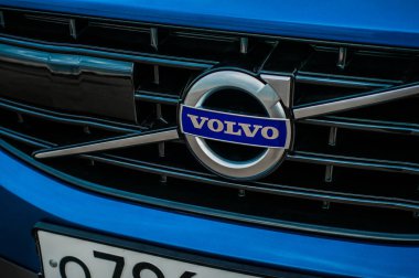 Moskova, Rusya - 20 Mayıs 2017 Volvo Xc60 Polestar, ön görünümü. Yeni Volvo Xc60 Polestar testi. Bu arabada Awd kompakt crossover Suv. T6 motor.