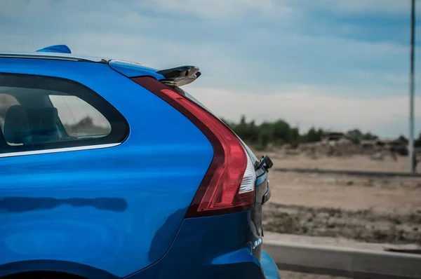Moskova, Rusya - 20 Mayıs 2017 Volvo Xc60 Polestar, ön görünümü. Yeni Volvo Xc60 Polestar testi. Bu arabada Awd kompakt crossover Suv. T6 motor.