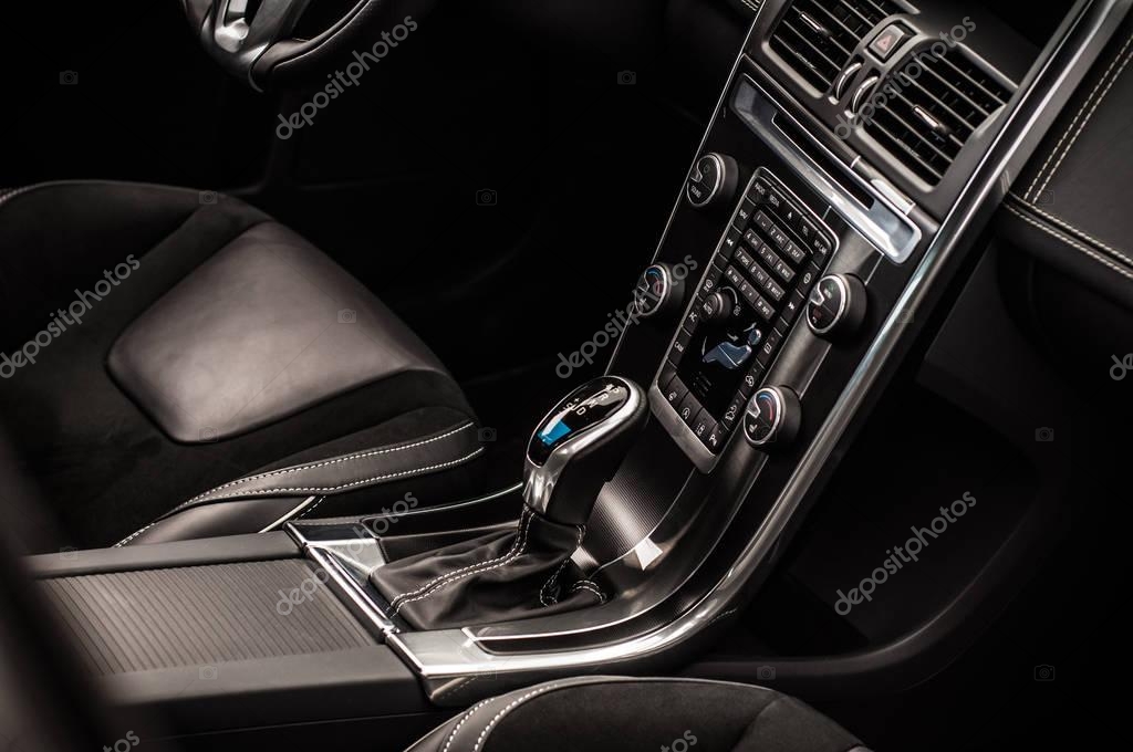 MOSCOW, RUSSIA - MAY 20, 2017 VOLVO XC60 POLESTAR, inerior view. Test of new Volvo XC60 Polestar. This car is AWD compact crossover SUV. T6 engine.
