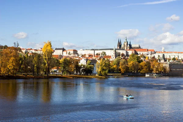 Gyönyörű Táj Ősz Prága Cseh Köztársaság Európa — Stock Fotó