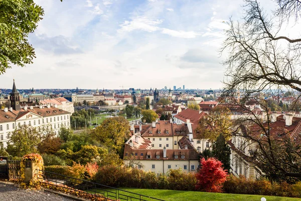 Grande Vue Aérienne Automne Prague République Tchèque Europe — Photo