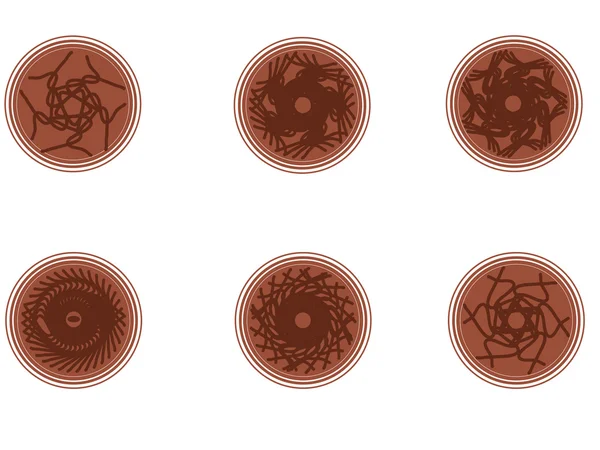 Versión abstracta monedas — Archivo Imágenes Vectoriales