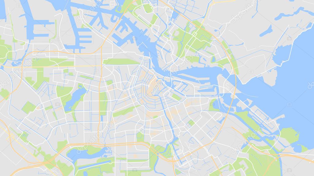 art map city amsterdam