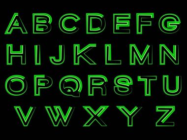 Sanat Tasarım orijinal alfabesi