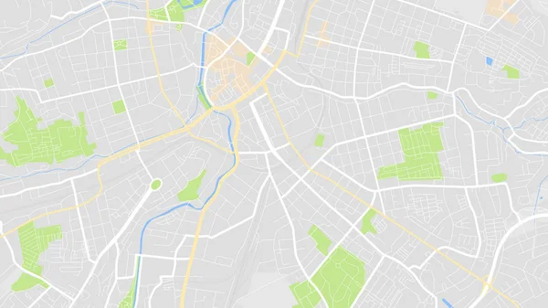 Tasarım Vektör Harita Şehir — Stok Vektör