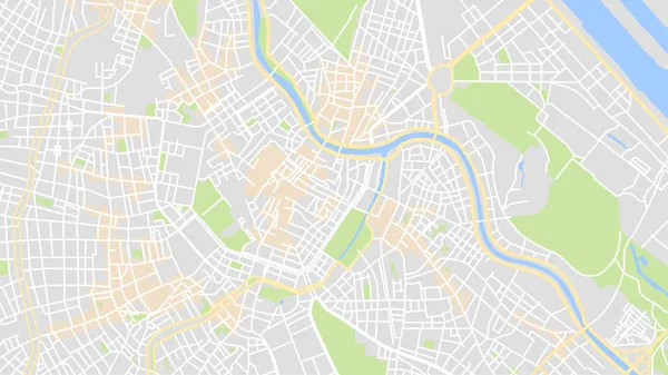 Design Vector Map Cidade —  Vetores de Stock