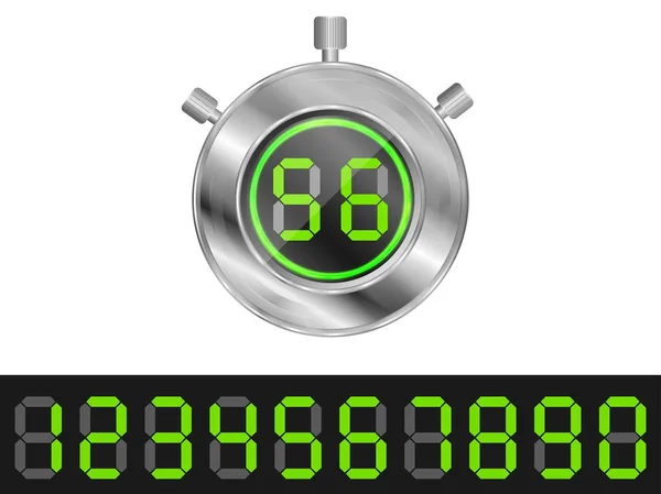 Kunst Oorspronkelijke Ontwerp Stopwatch — Stockvector