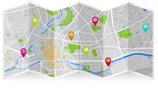 tasarım vektör harita şehir