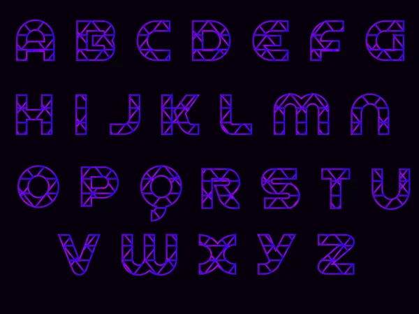Σχεδίαση Τέχνη Trangle Αλφάβητο — Διανυσματικό Αρχείο