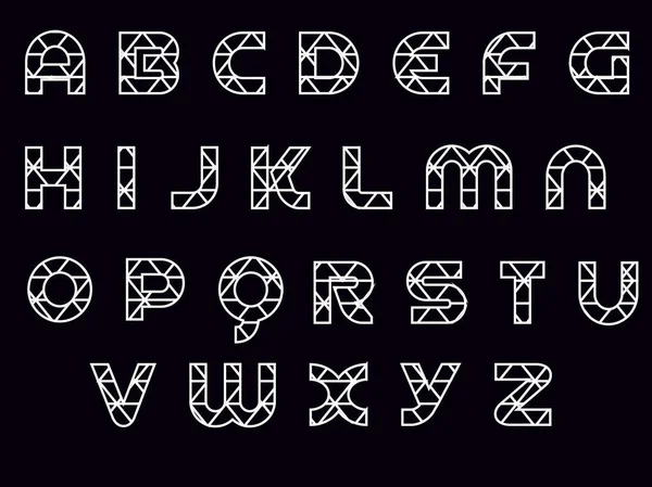 Design Art Trangle Alphabet — Stockvektor