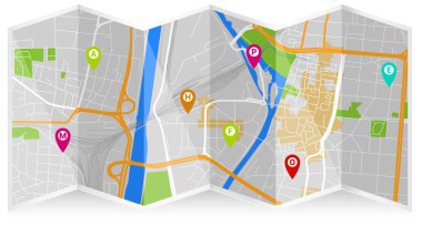 Dijital sanat harita şehir