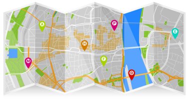 tasarım vektör harita şehir Köln 