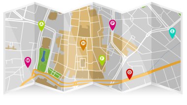 Dijital sanat harita şehir