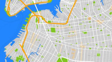 vektör harita city new york Tasarla 