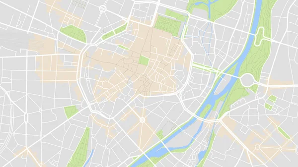 Design Vector Map Cidade —  Vetores de Stock