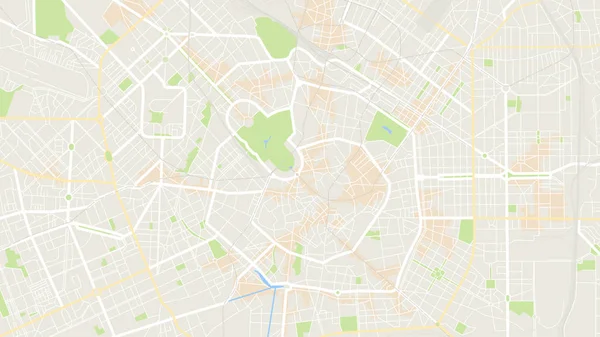 Mappa Vettoriale Città Milano — Vettoriale Stock